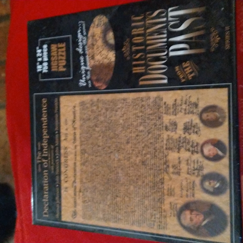 New Declaration of Independence Puzzle, 750 Pieces